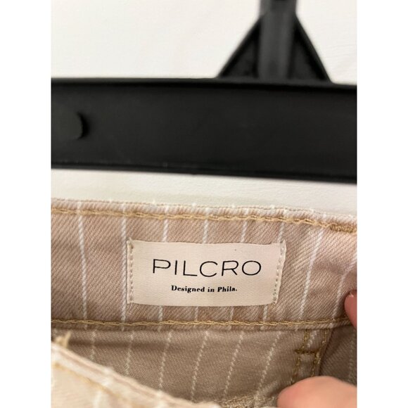 Anthropologie The Kayden Pilcro Carpenter Barrel Pants Stripe Women's Size 28 - Picture 5 of 15